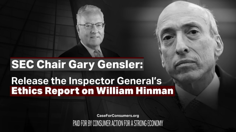 CASE Calls on SEC Chairman Gensler to Release Hinman IG Report in New Ad to Air during 60 Minutes